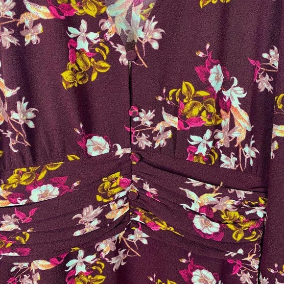 Chelsea 28 Floral Ruched Waist Mini Dress S - Picture 6 of 10